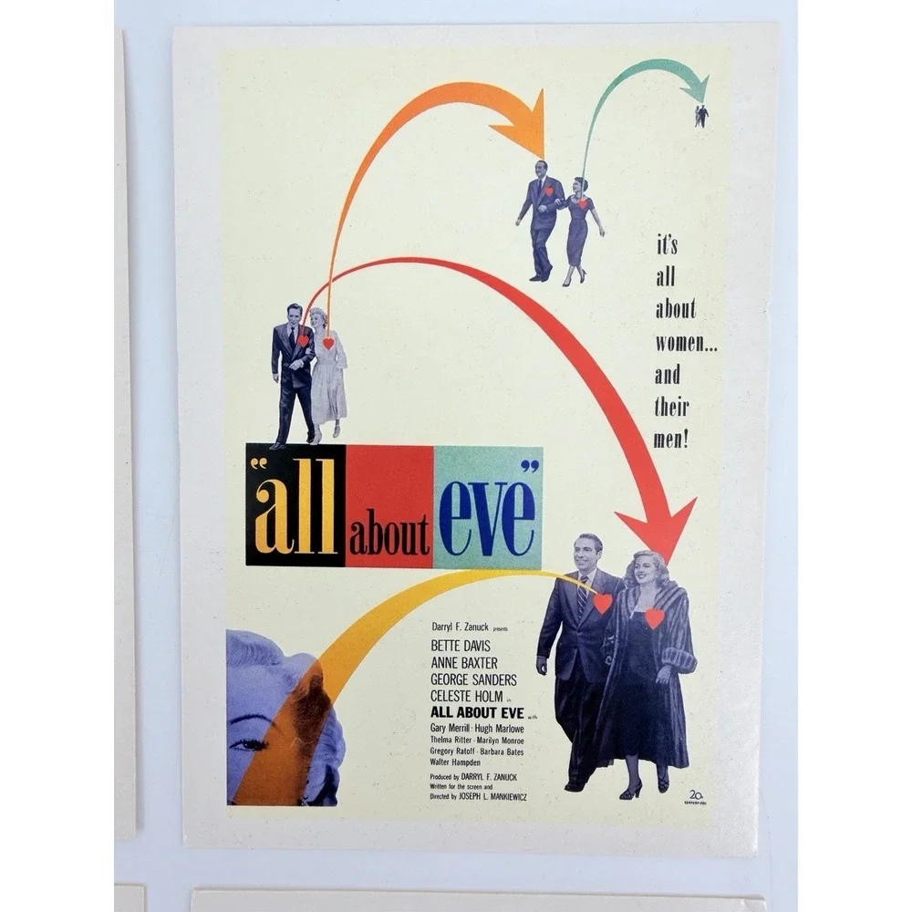 Movie Poster Postcards Museum Of Modern Art Rocky North by NW All About Eve DonQ